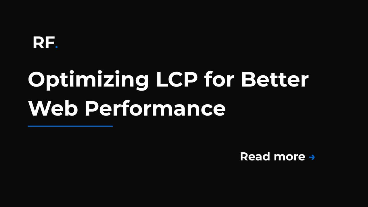Graph showing LCP improvement from 3.6s to 1.7s